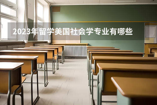 2023年留学美国社会学专业有哪些院校推荐