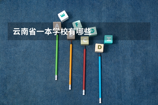 云南省一本学校有哪些