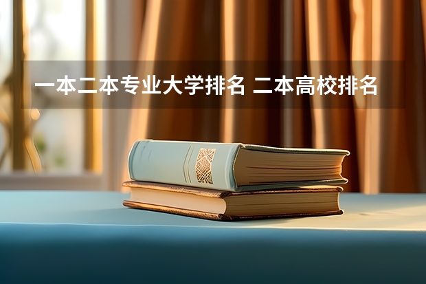 一本二本专业大学排名 二本高校排名