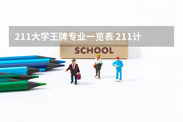 211大学王牌专业一览表 211计算机专业大学排名