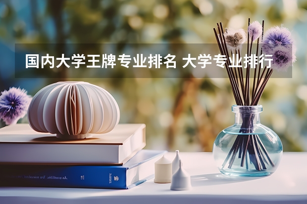 国内大学王牌专业排名 大学专业排行榜