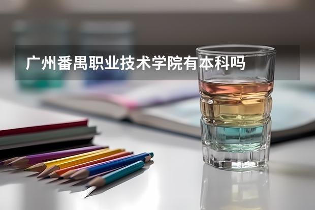 广州番禺职业技术学院有本科吗