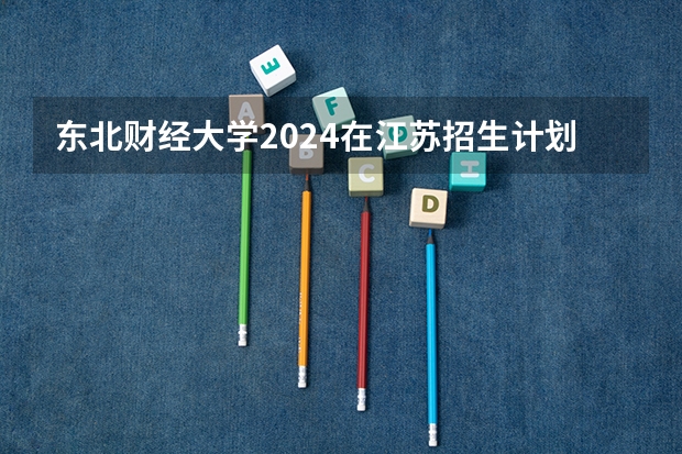 东北财经大学2024在江苏招生计划（招生人数）