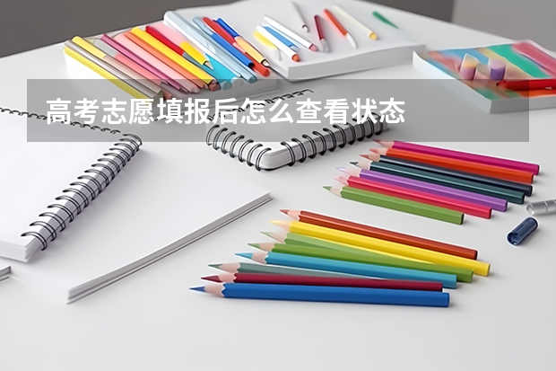 高考志愿填报后怎么查看状态