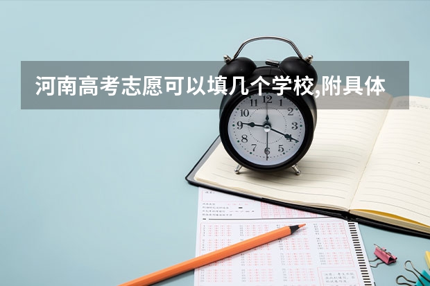 河南高考志愿可以填几个学校,附具体填报规则方案（河南二本报考志愿时间）