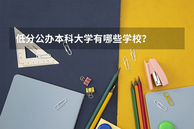 低分公办本科大学有哪些学校？
