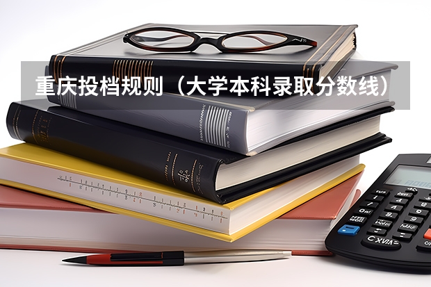 重庆投档规则（大学本科录取分数线）