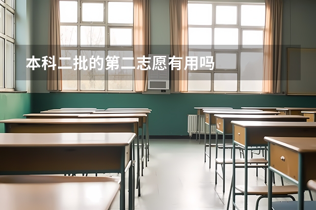 本科二批的第二志愿有用吗