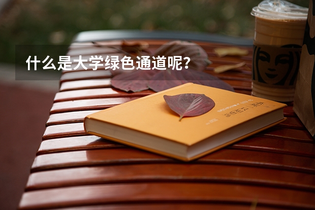 什么是大学绿色通道呢？