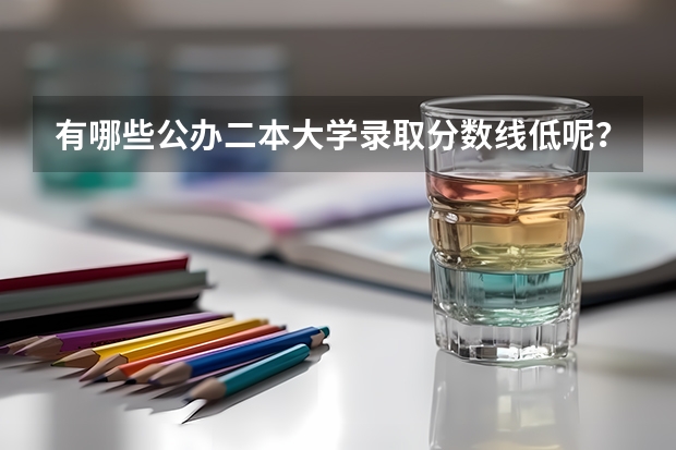 有哪些公办二本大学录取分数线低呢？