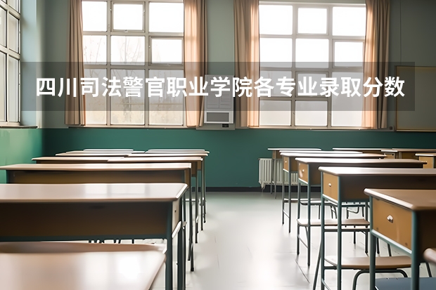 四川司法警官职业学院各专业录取分数线是多少啊？
