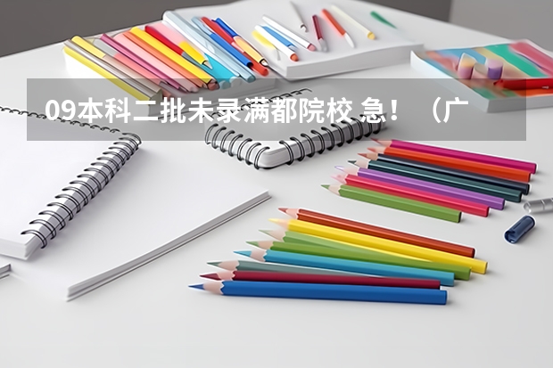 09本科二批未录满都院校 急!(广东省第二批B类本科院校名单,有谁知道?)
