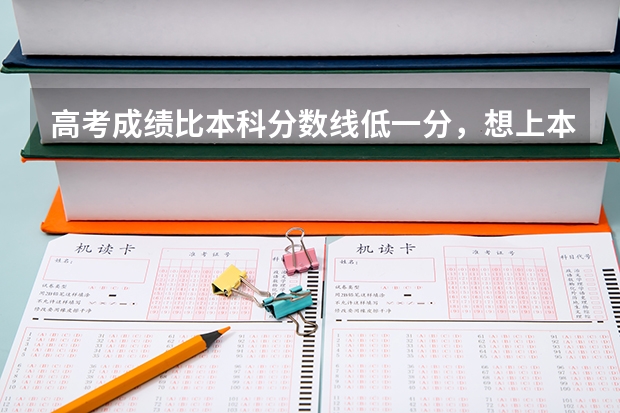 高考成绩比本科分数线低一分，想上本科。我该怎么办？？