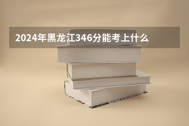 2024年黑龙江346分能考上什么大学？