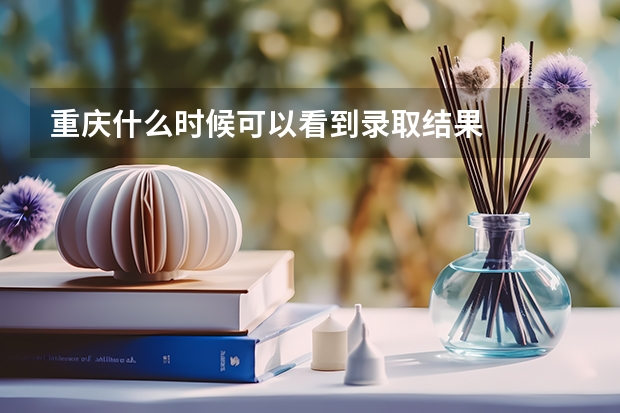 重庆什么时候可以看到录取结果