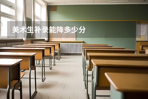 美术生补录能降多少分