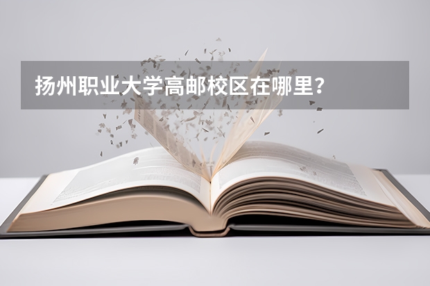 扬州职业大学高邮校区在哪里？