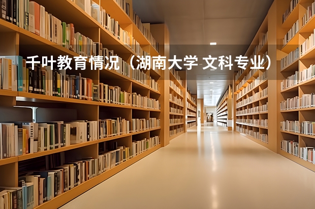 千叶教育情况(湖南大学 文科专业)