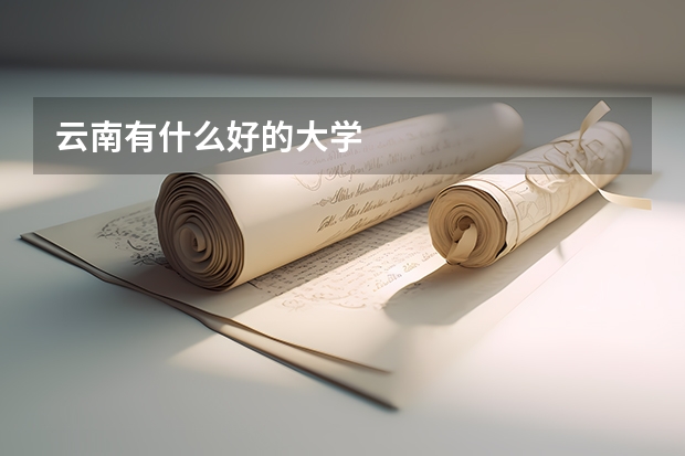 云南有什么好的大学