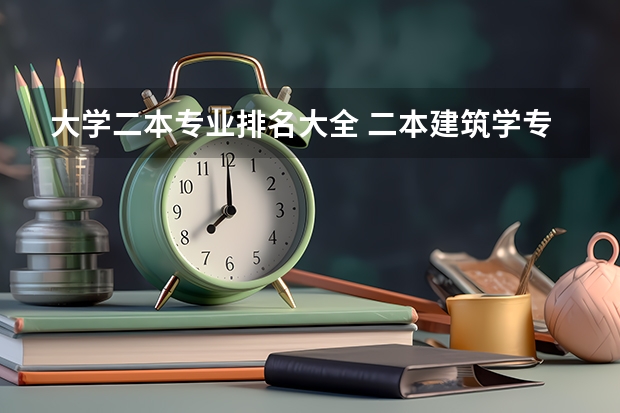 大学二本专业排名大全 二本建筑学专业大学排名