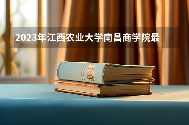 2023年江西农业大学南昌商学院最低多少分能录取及历年录取分数线